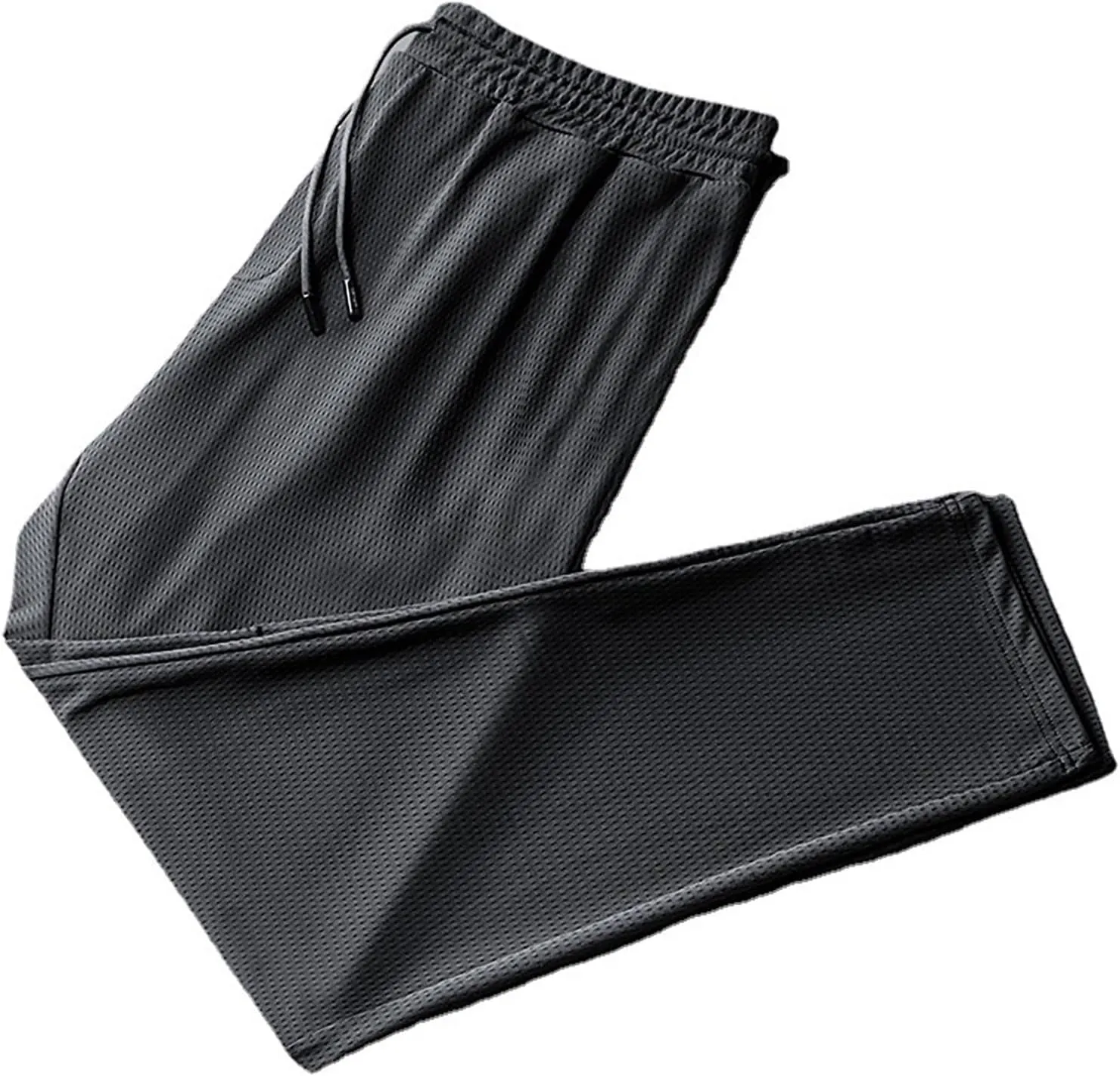 Litetao Mens Sweatpants Joggers Casual Ice Silk Sweatpants Breathable Quick Drying Hiking Pants with Drawstring Elastic Waist