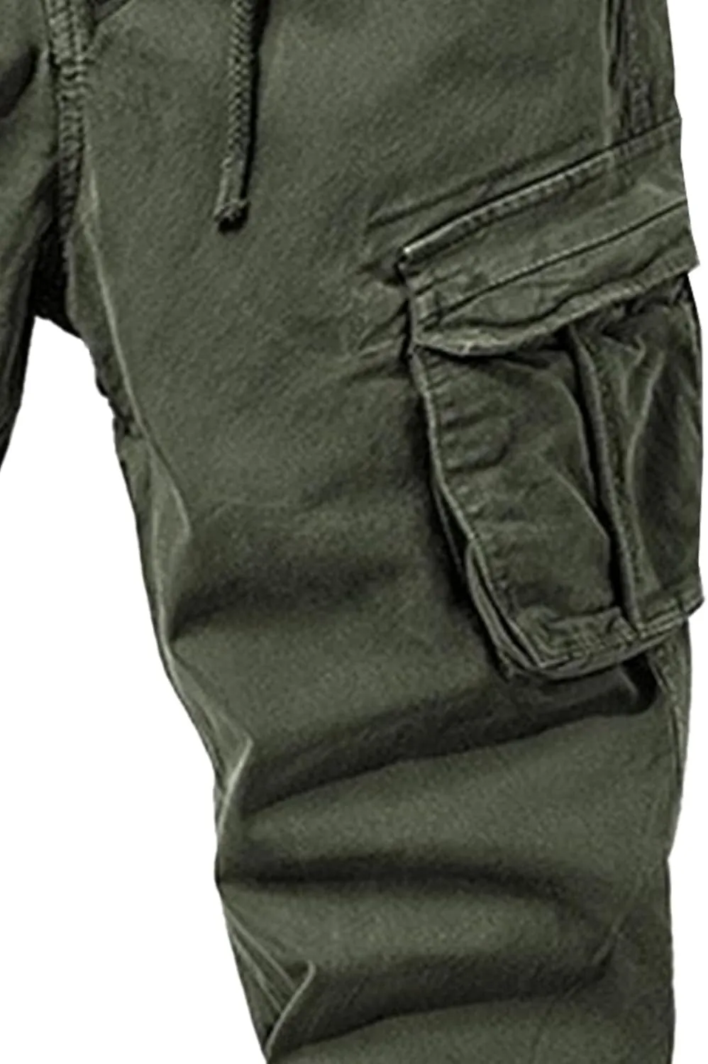 Maiyifu-GJ Men's Casual Jogger Cargo Pants Multi-Pockets Military Hiking Trousers Elastic Waist Athletic Jogger Sweatpants