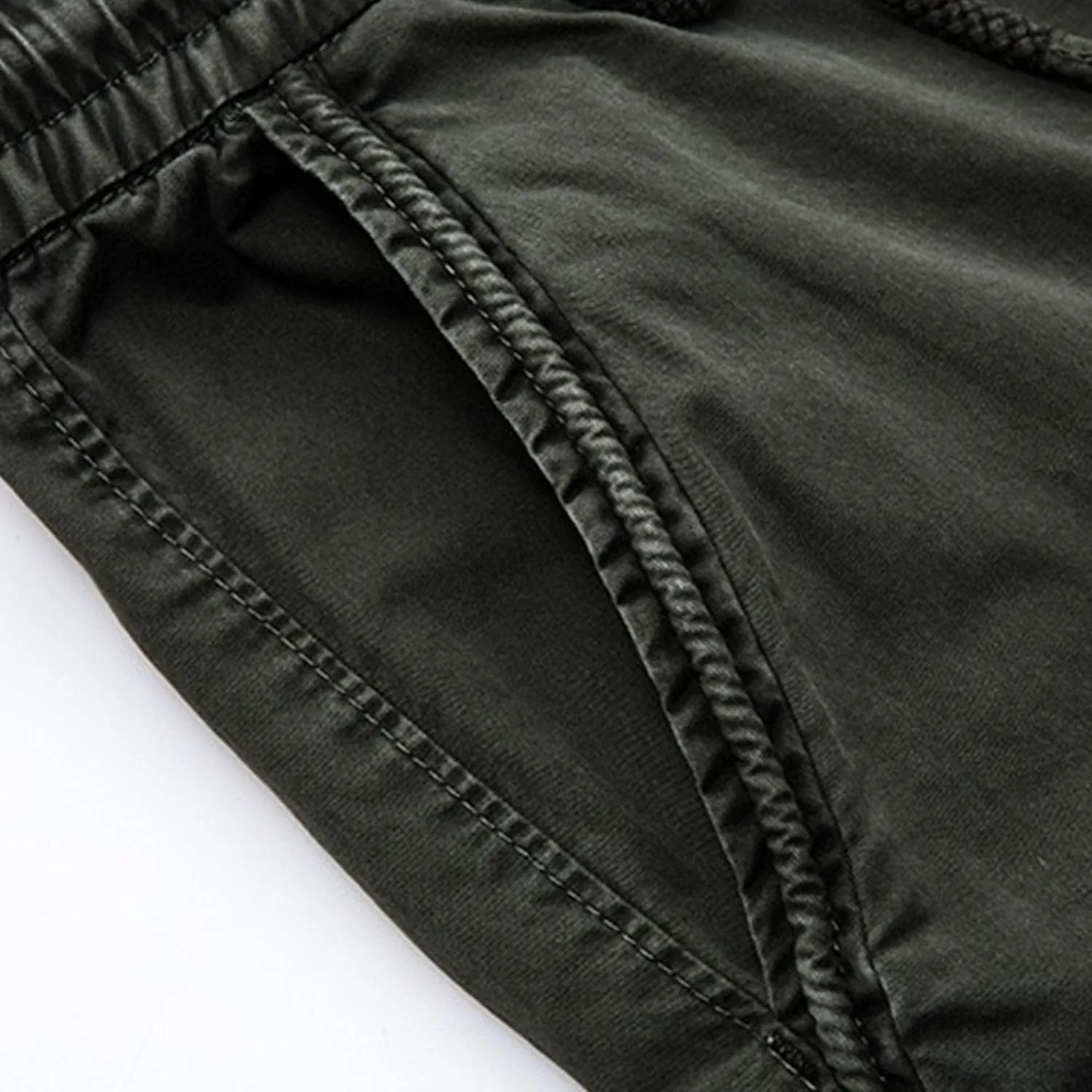 Maiyifu-GJ Men's Casual Jogger Cargo Pants Multi-Pockets Military Hiking Trousers Elastic Waist Athletic Jogger Sweatpants