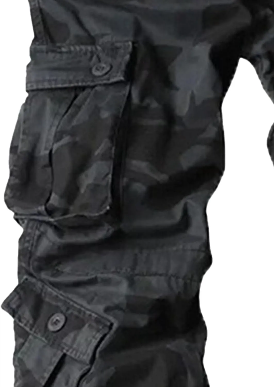 Maiyifu-GJ Men's Casual Jogger Cargo Pants Multi-Pockets Military Hiking Trousers Elastic Waist Athletic Jogger Sweatpants