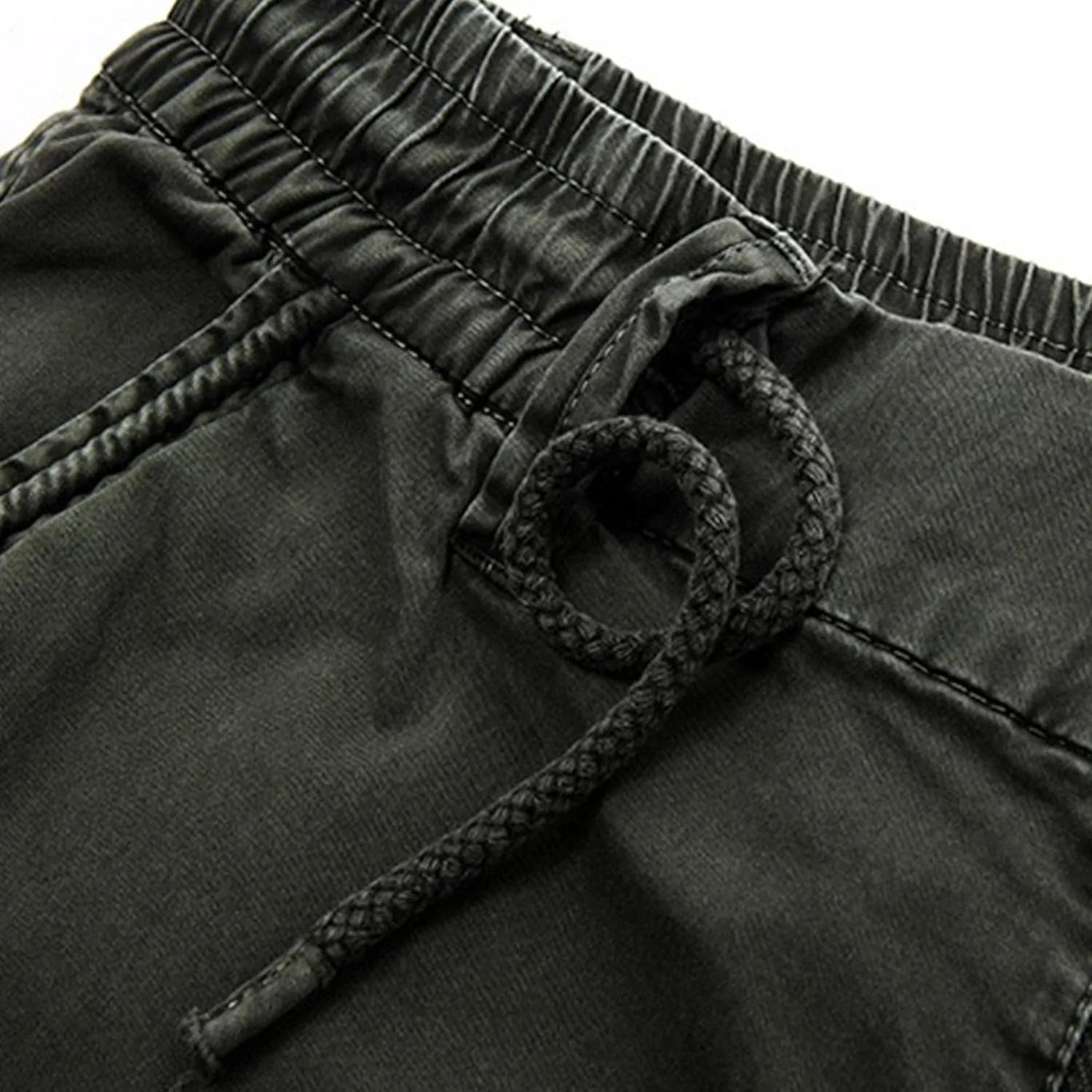 Maiyifu-GJ Men's Casual Jogger Cargo Pants Multi-Pockets Military Hiking Trousers Elastic Waist Athletic Jogger Sweatpants