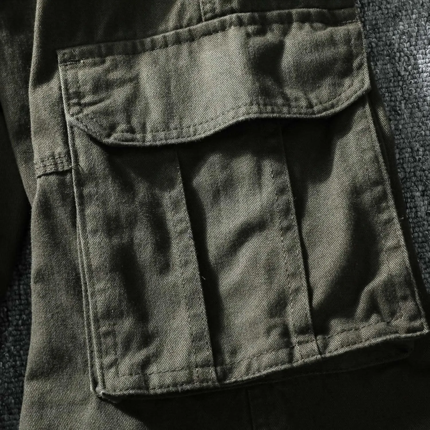 Men Cargo Work Pants Men Casual Fashion Multi Pocket Zipper Buckle Male Cargo Pants Pantalones para Construccion Hombre