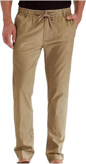 Mens Athletic Sweatpants Casual Straight Leg Trouser Elastic Waist Drawstring Cotton Jogger Running Pants with Pocket