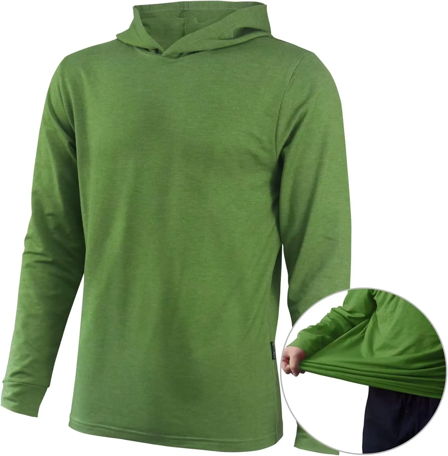 Mens Casual Hoodies Cotton Hooded Shirts Pullover Sweatshirts Comfy Long Sleeve Fitted