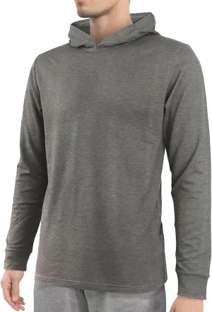 Mens Casual Hoodies Cotton Hooded Shirts Pullover Sweatshirts Comfy Long Sleeve Fitted