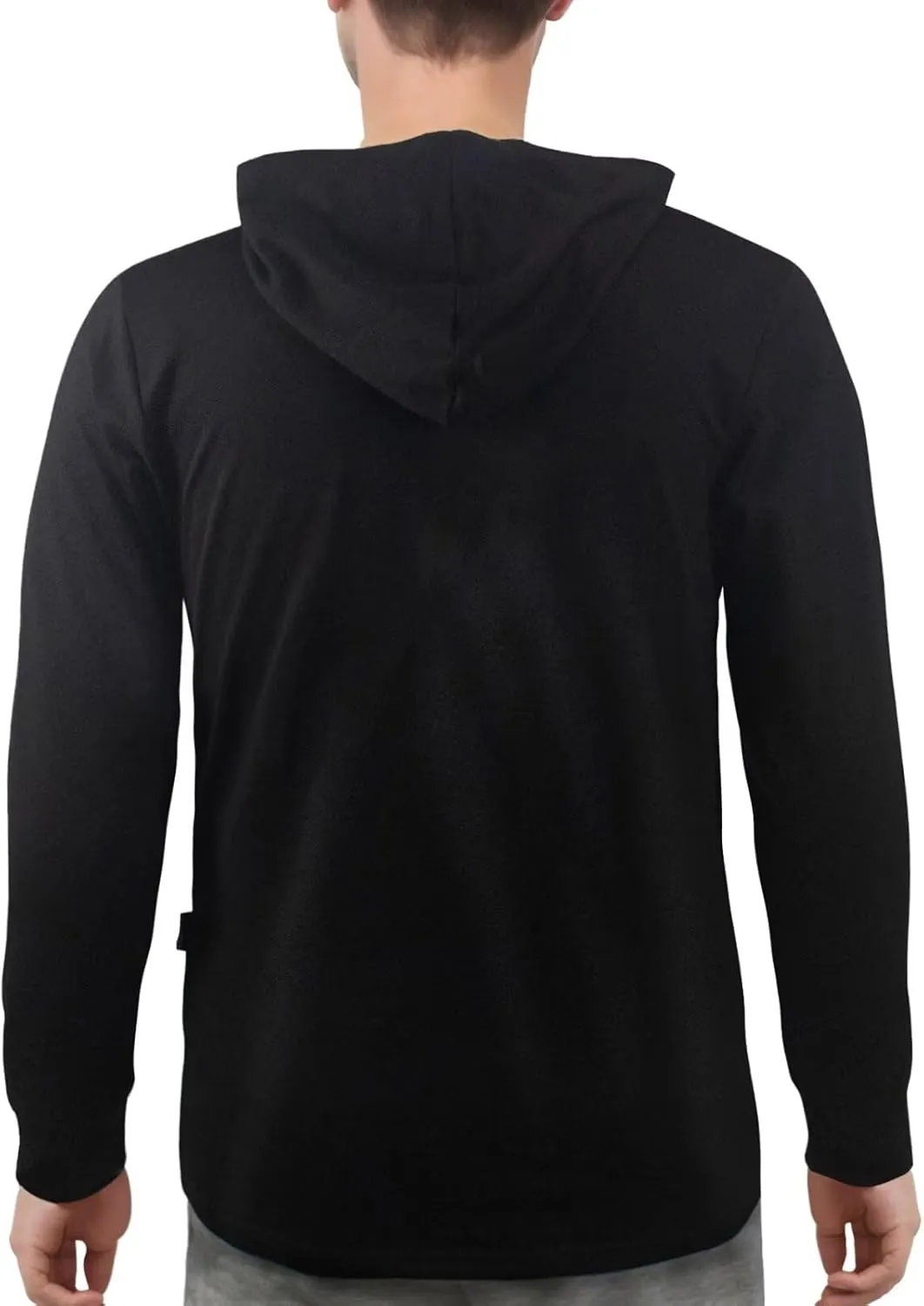 Mens Casual Hoodies Cotton Hooded Shirts Pullover Sweatshirts Comfy Long Sleeve Fitted