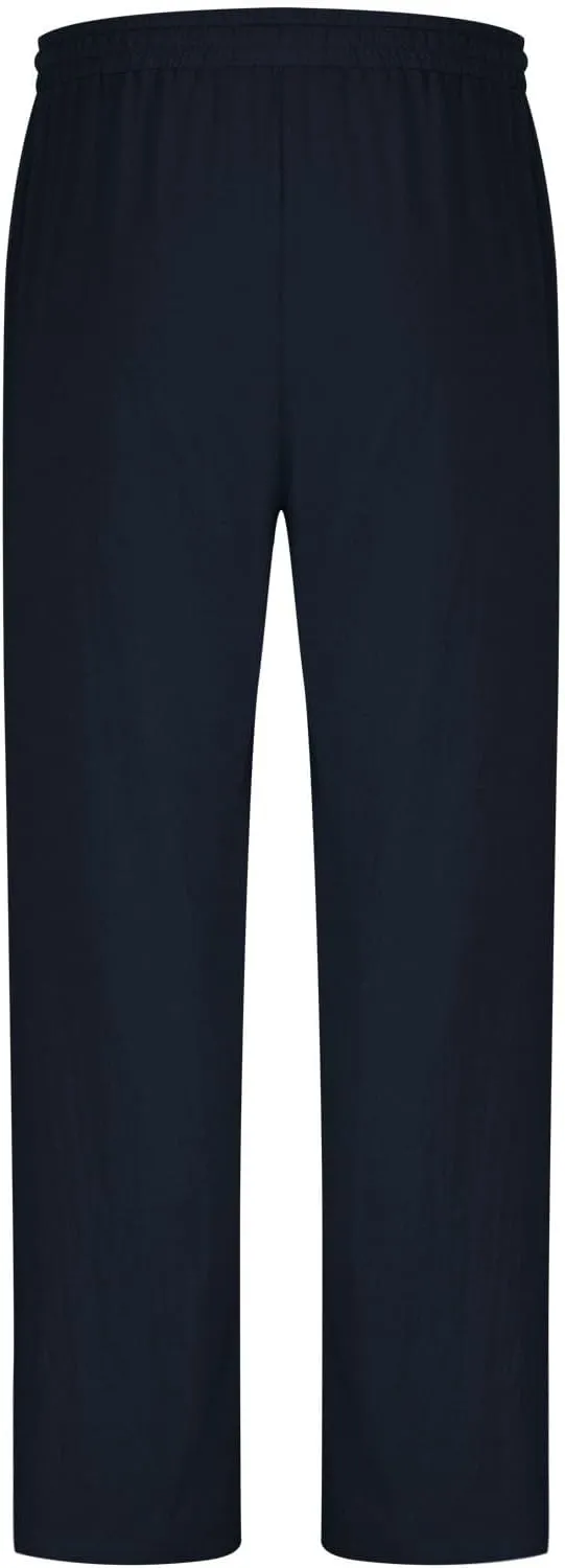 Mens Casual Linen Pants Elastic Drawstring Waist Straight-Legs Slacks Summer Yoga Outdoor Beach Vacation Trousers