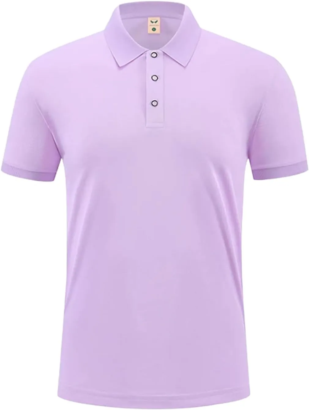 Mens Ice Silk Polo Shirt High-End T-Shirt Solid Color Short Sleeve Non-Marking Casual Lapels Business Thin Menswear