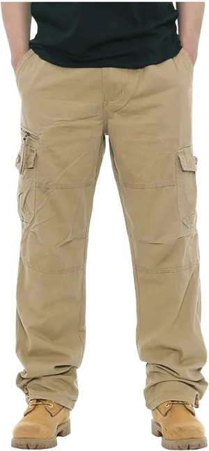 Mens Khaki Pants Relaxed Stretch Big and Tall Mens Sweatpants with Pockets Hiking Pants Match Pants Casual Slim Fit