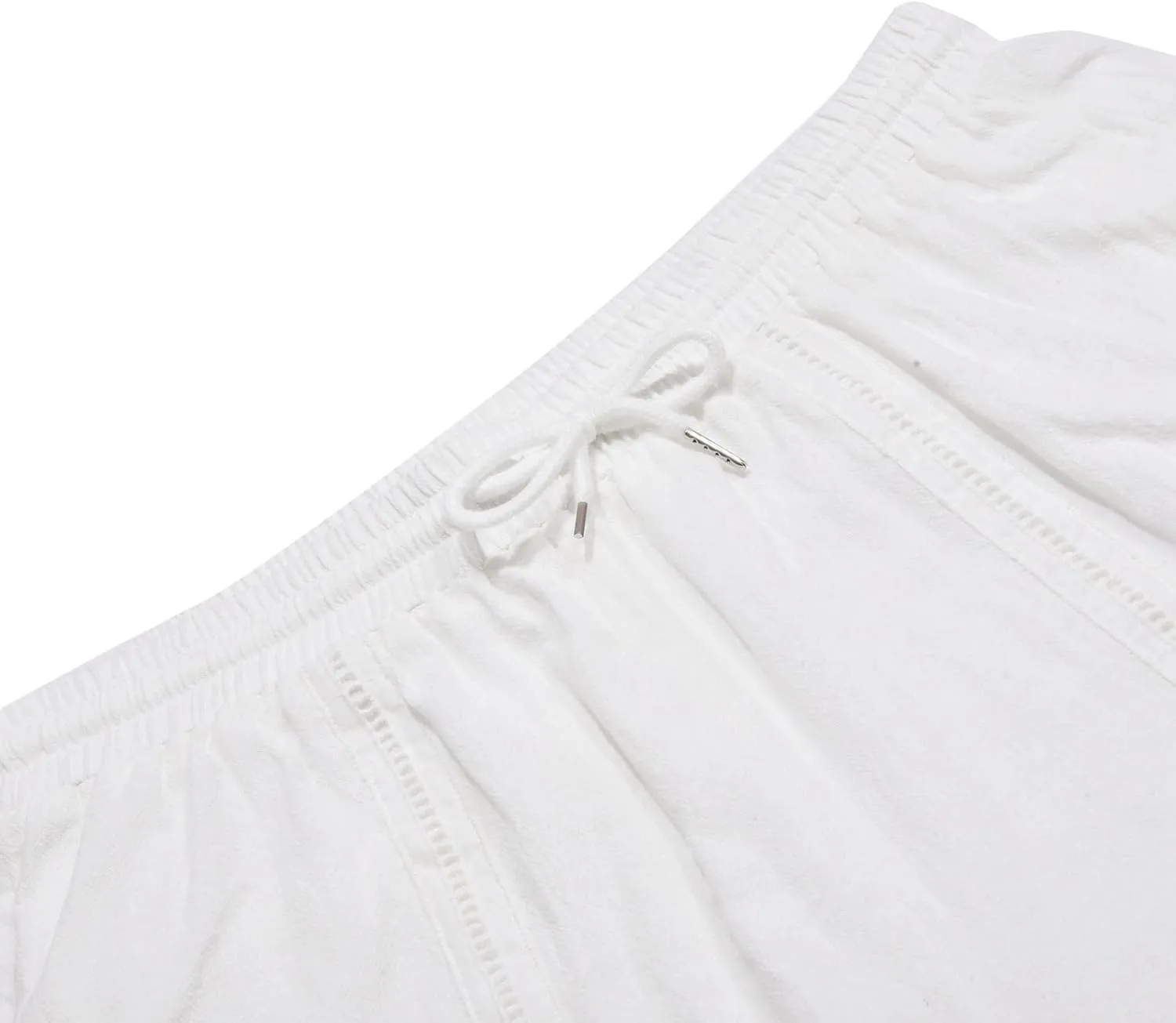 Mens Linen Capri Pants Casual Lightweight Trendy Drawstring Elastic Waist Short Pants Baggy 3/4 Beach Yoga Trousers