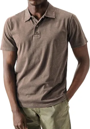 Mens Pique Polo Shirts Vintage Summer Washed Cotton T-Shirt Quick Dry Short Sleeve Tactical Shirt Jersey Baseball Tees