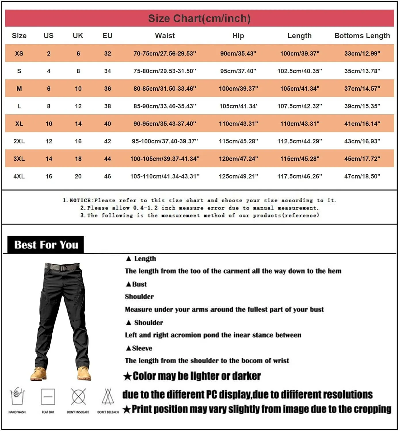 Mens Resort Wear 2025 Tactical Pants Water Resistant Cargo Camo Hiking Multi Pockets Relaxed Fit Quick Dry Work Pants
