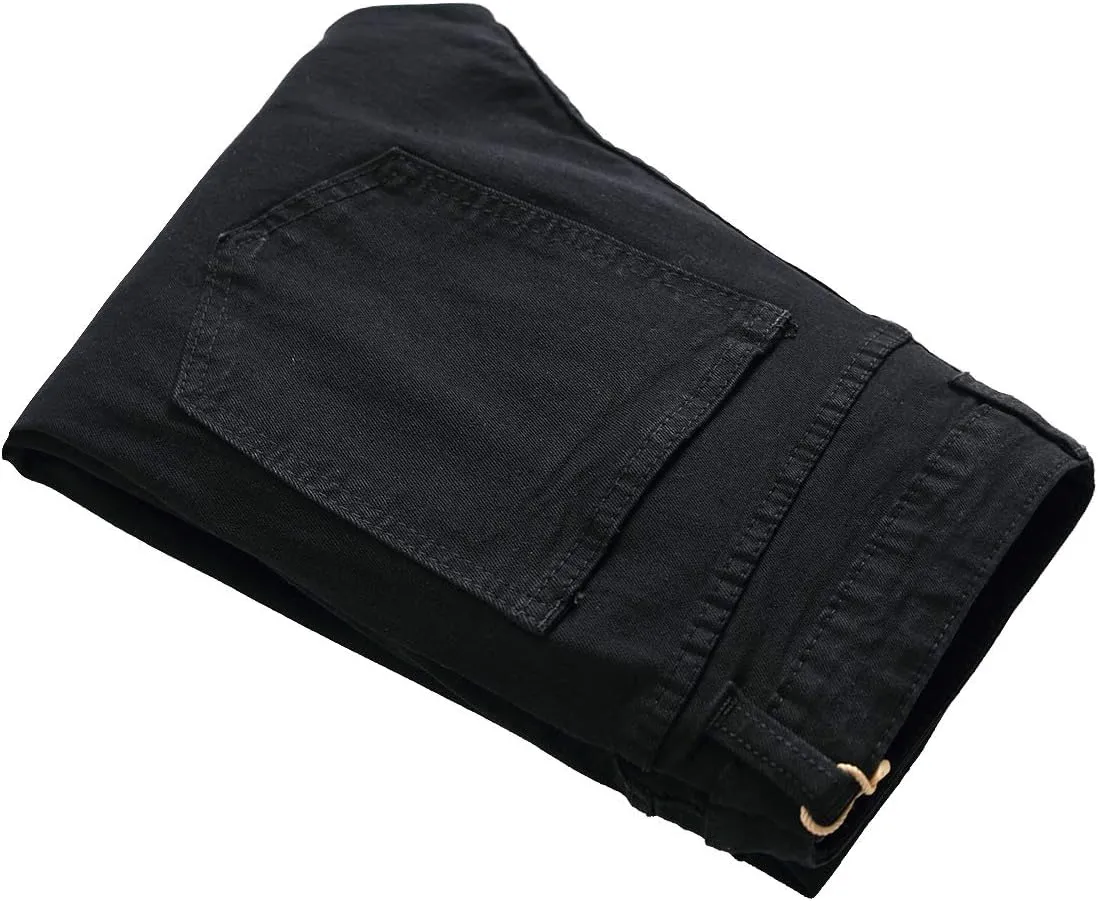 Men's Ripped Skinny Stretch Distressed Destroyed Slim Jeans Denim Pants