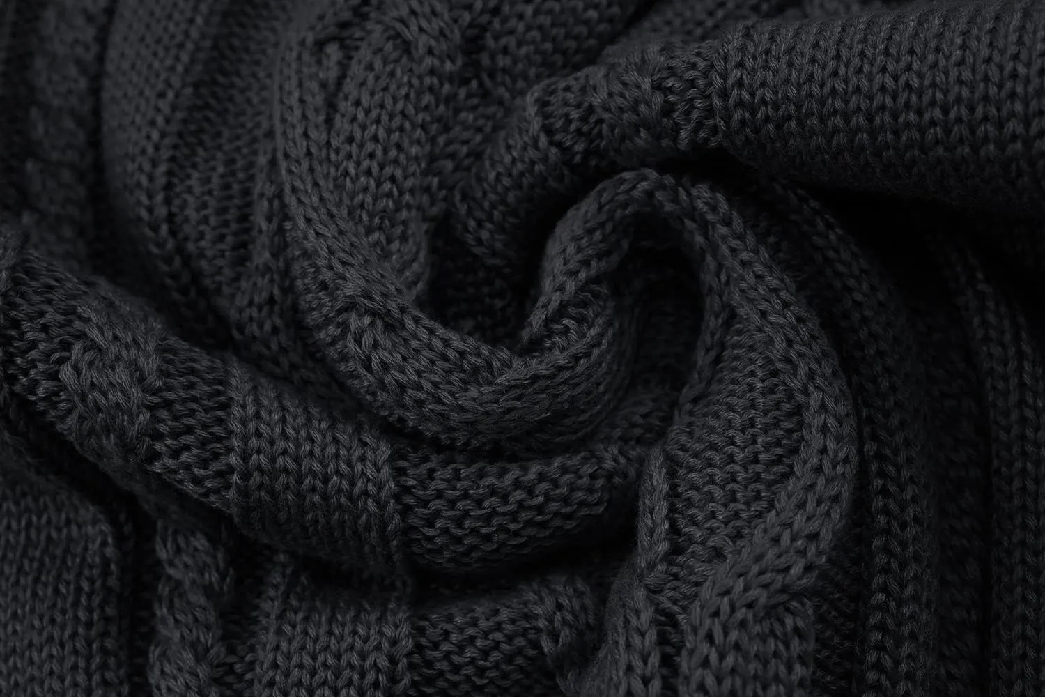 Men's Shawl Collar Pullover Sweater Casual Button Cable Knit Sweaters