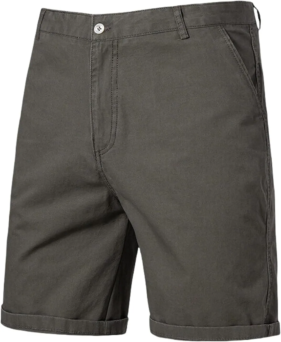 Men's Stretch Chino Short Performance Relaxed Fit Cargo Shorts Summer Lightweight Outdoor Hiking Short with Pocket
