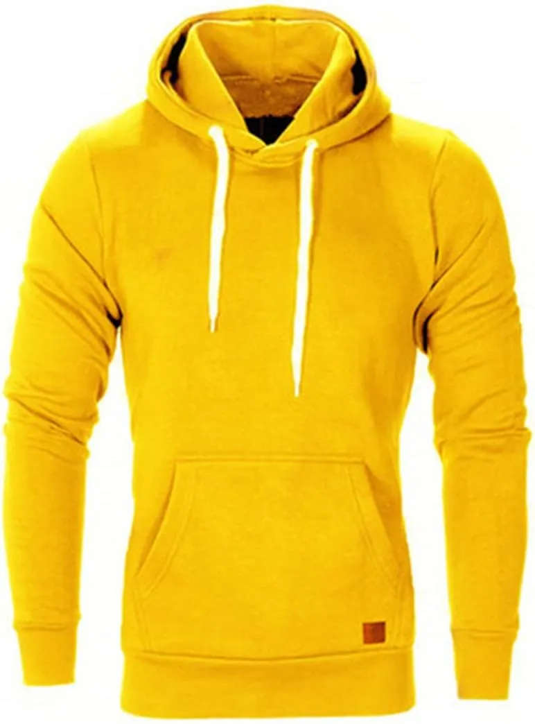 Mens Sweatshirt Long Sleeve Autumn Casual Hoodies Pullover with Pockets Workout Hoodies for Men