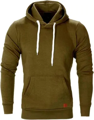 Mens Sweatshirt Long Sleeve Autumn Casual Hoodies Pullover with Pockets Workout Hoodies for Men