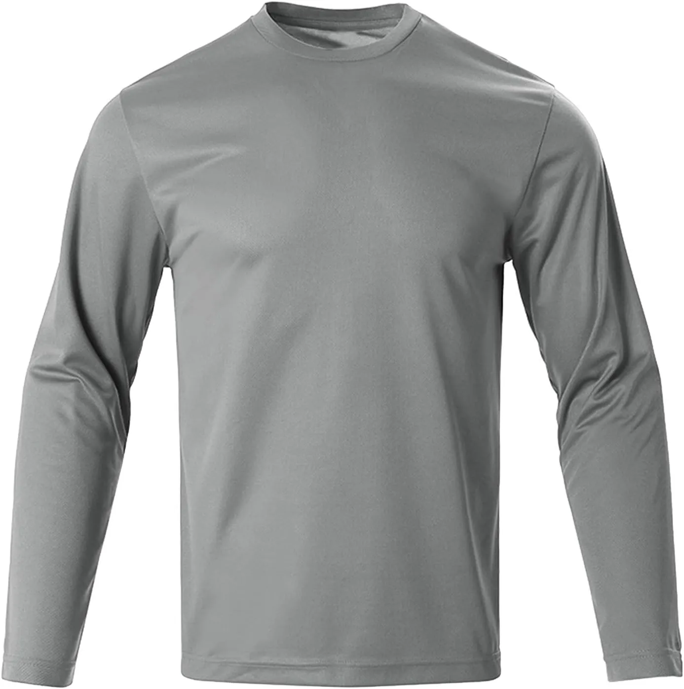 Men's UPF 50  Long Sleeve Sun Shirt UV Protection Hiking Fishing Shirts Lightweight Mesh Quick Dry Running Swim Shirt