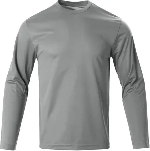 Men's UPF 50  Long Sleeve Sun Shirt UV Protection Hiking Fishing Shirts Lightweight Mesh Quick Dry Running Swim Shirt