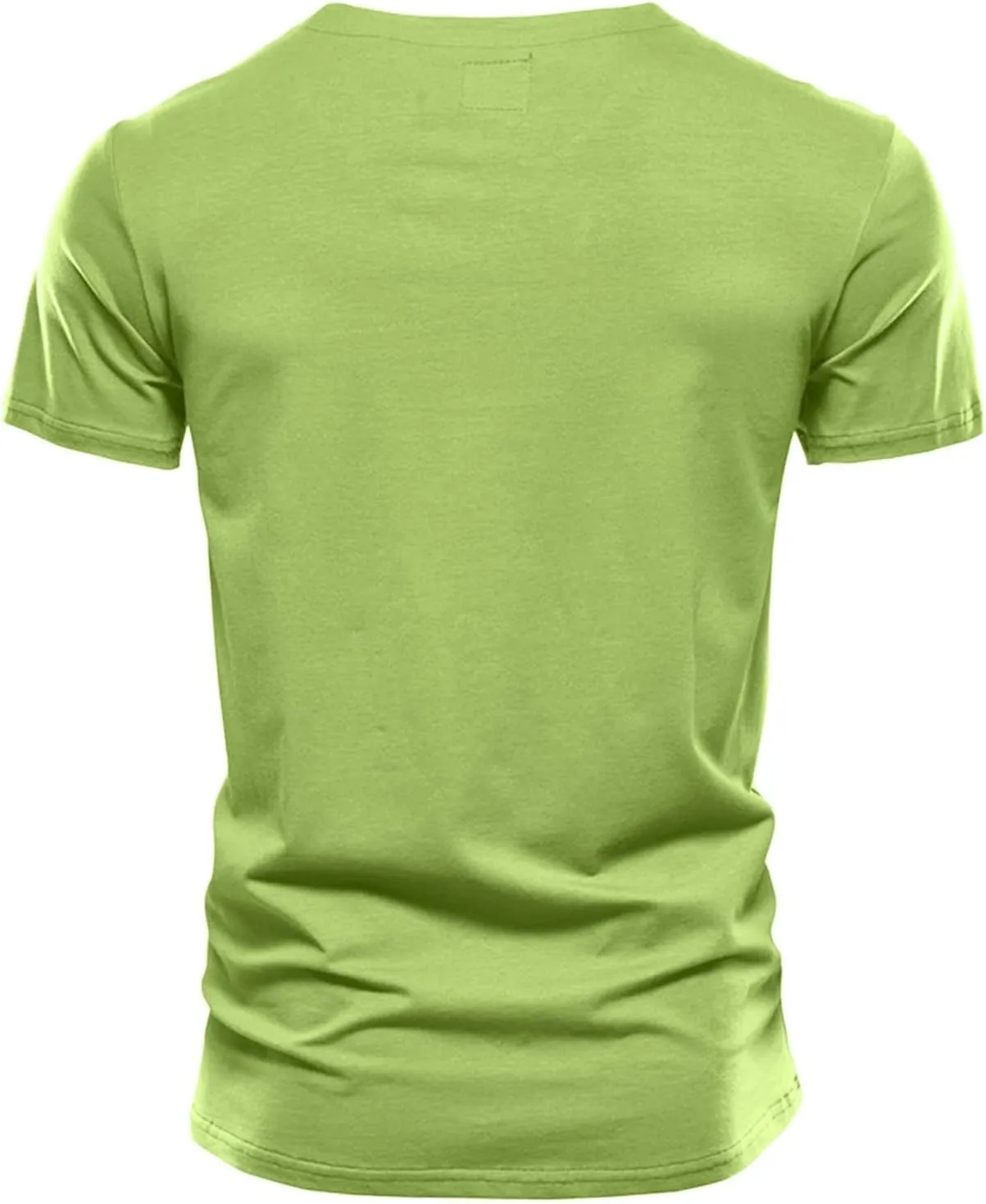 Men's V Neck Cotton T-Shirts Big and Tall Comfy Short Sleeve Summer Casual Tee Tops Solid Casual Basic T Shirts Trendy