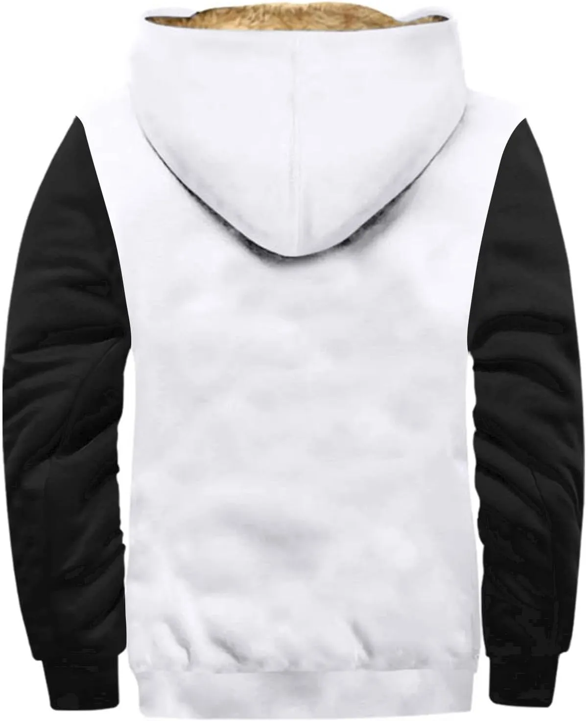 Mens Vintage Fleece Jacket Sherpa Lined Winter Coats Winter Warm Cozy Outerwear Windbreaker Casual Hoodies Hooded