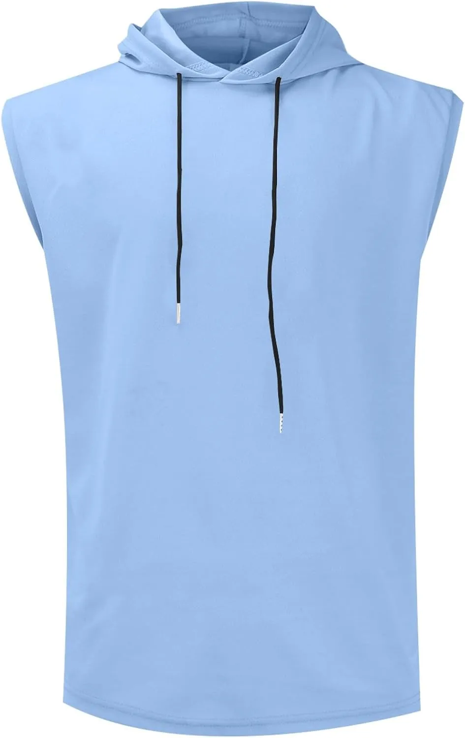 Men's Workout Hooded Tank Tops Sleeveless Gym Training Vest Pullover Quick Dry Breathable Sport Workout Undershirts