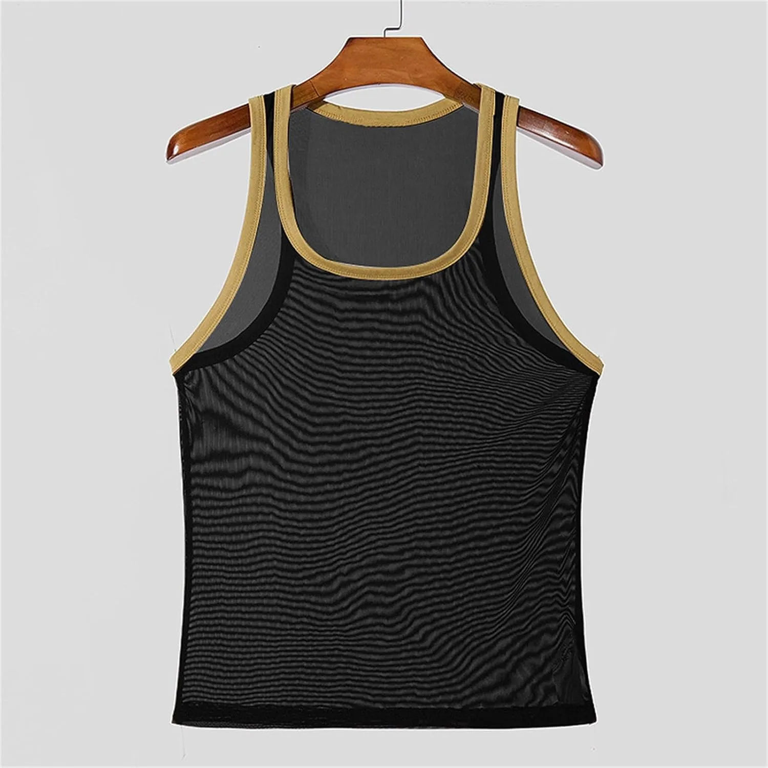 Men's Workout Tank Tops Quick Dry Sleeveless Square Neck Vest Lightweight Moisture Wicking Gym Workout Muscle Shirts