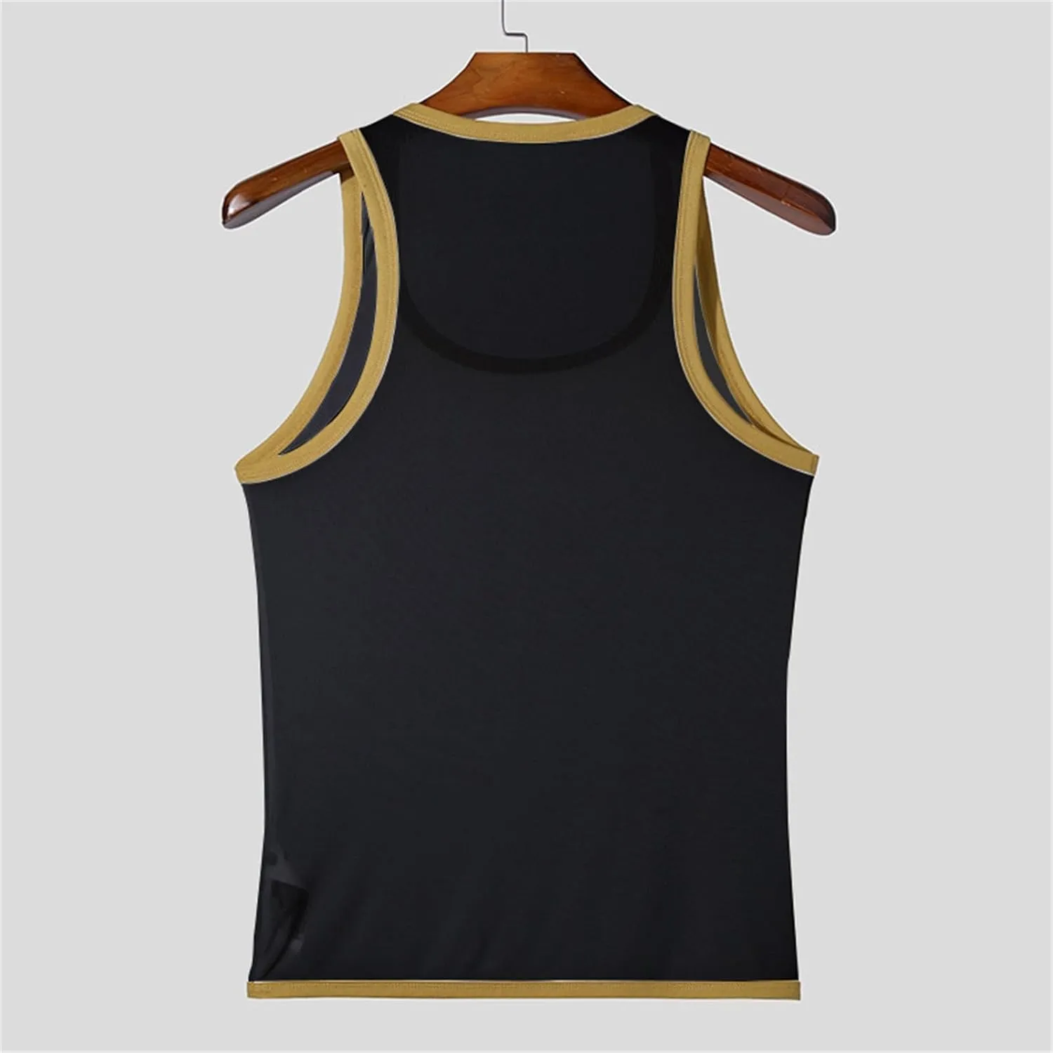 Men's Workout Tank Tops Quick Dry Sleeveless Square Neck Vest Lightweight Moisture Wicking Gym Workout Muscle Shirts