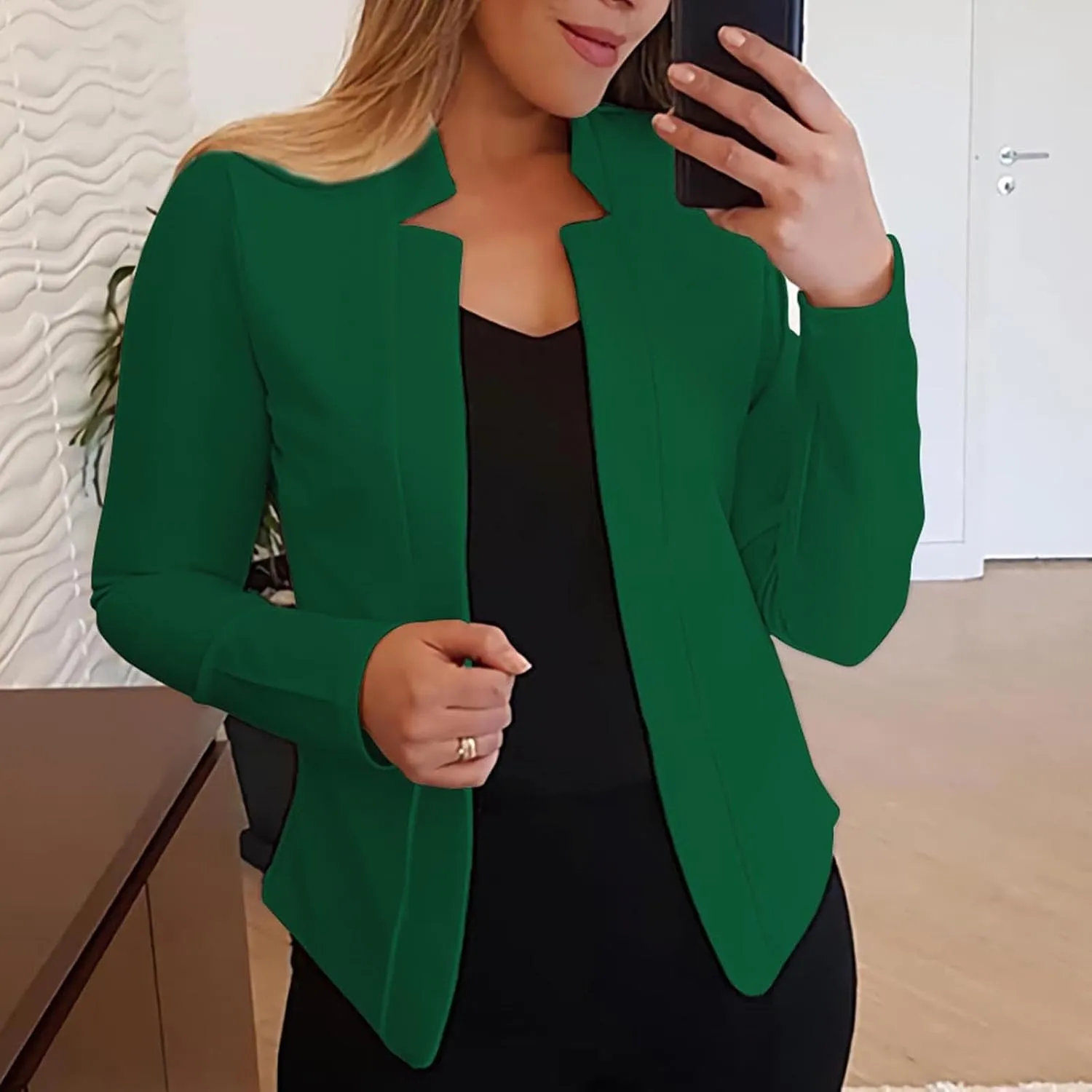 MRGIINRI 2024 Fall Blazers for Women Suit Jackets Dressy Business Casual Outfits Open Front Dressy Work Office Jackets Blazer