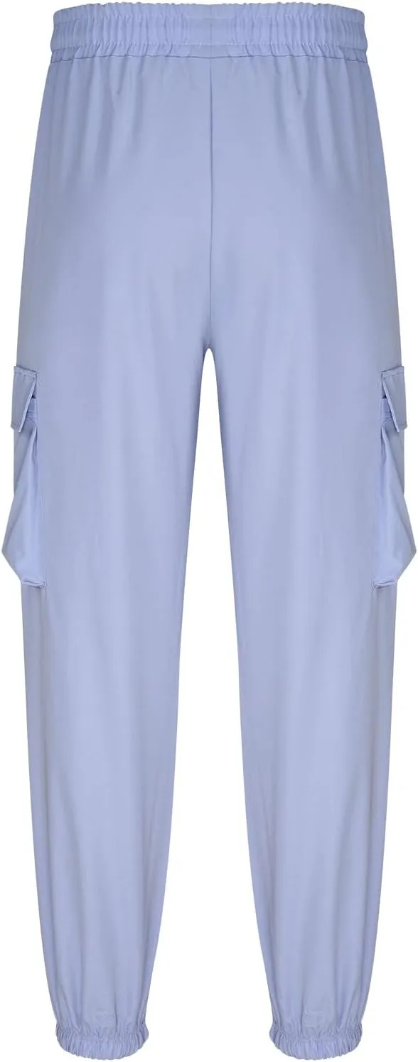 Muscularfit Plus Size Cargo Pants Casual Loose Multi Pockets Drawstring Cargo Pants Stretch Joggers Athletic Sweatpants 2023