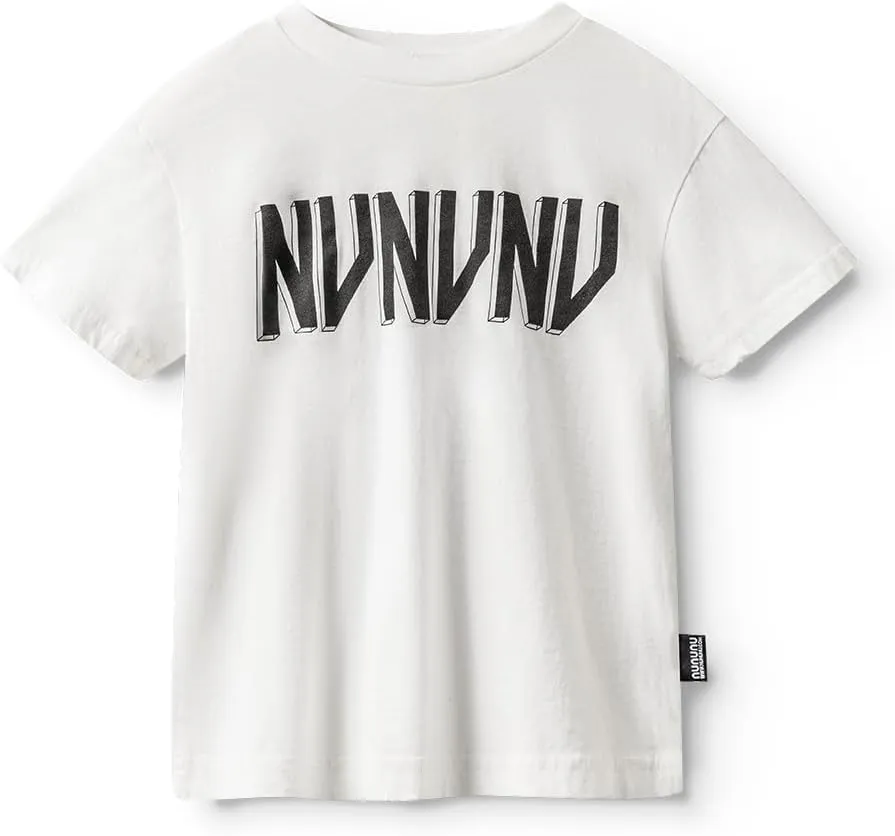 NUNUNU Short Sleeve T-Shirt for Kids, Girls and Boys. Unisex, 100% Cotton, Fun Print