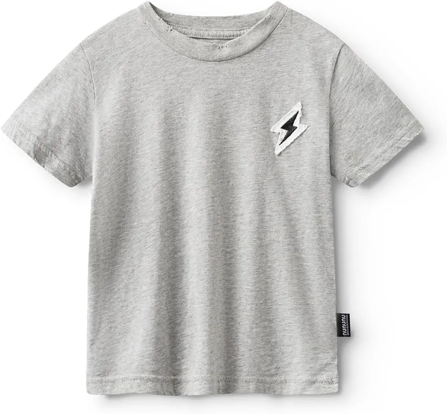 NUNUNU Short Sleeve T-Shirt for Kids, Girls and Boys. Unisex, 100% Cotton, Fun Print