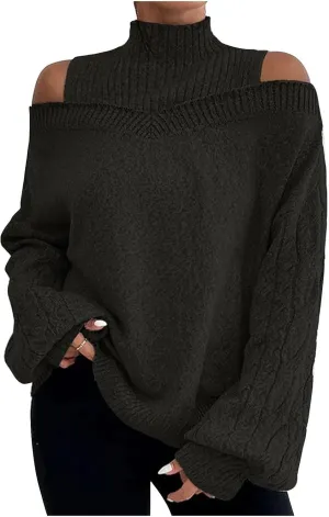 Oversized Sweater Fall Knit Sweaters Chunky Knit Sweaters for Women Beige Sweater Woman Sweaters