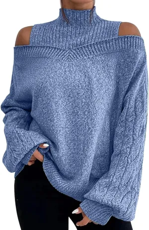 Oversized Sweater Fall Knit Sweaters Chunky Knit Sweaters for Women Beige Sweater Woman Sweaters