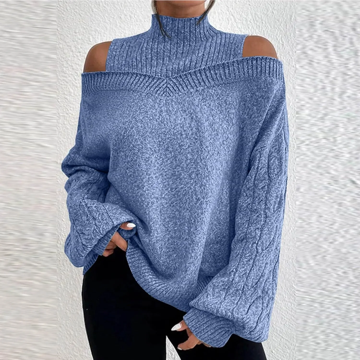 Oversized Sweater Fall Knit Sweaters Chunky Knit Sweaters for Women Beige Sweater Woman Sweaters
