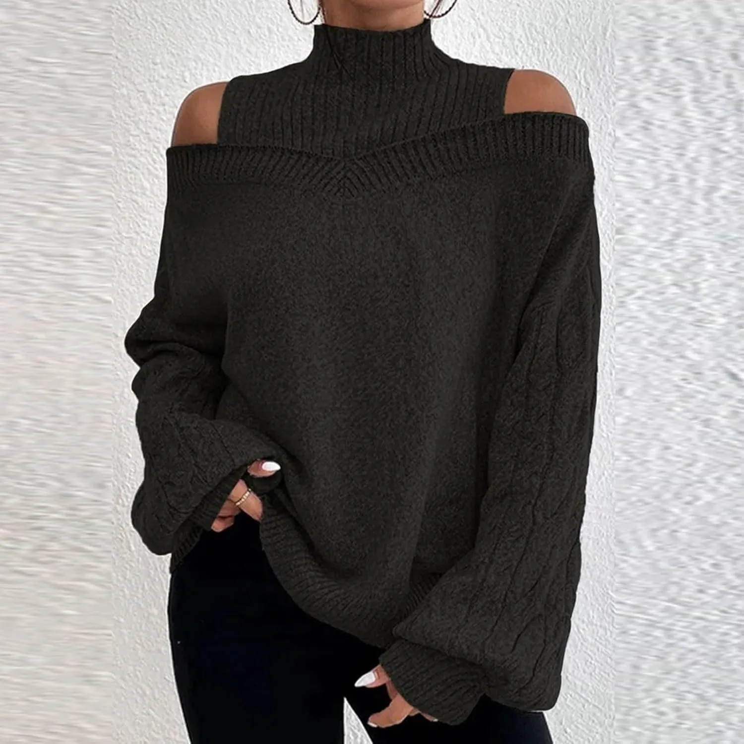 Oversized Sweater Fall Knit Sweaters Chunky Knit Sweaters for Women Beige Sweater Woman Sweaters