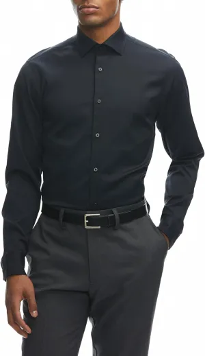 Perry Ellis Men's Slim Fit Performance Stretch Solid Dress Shirt