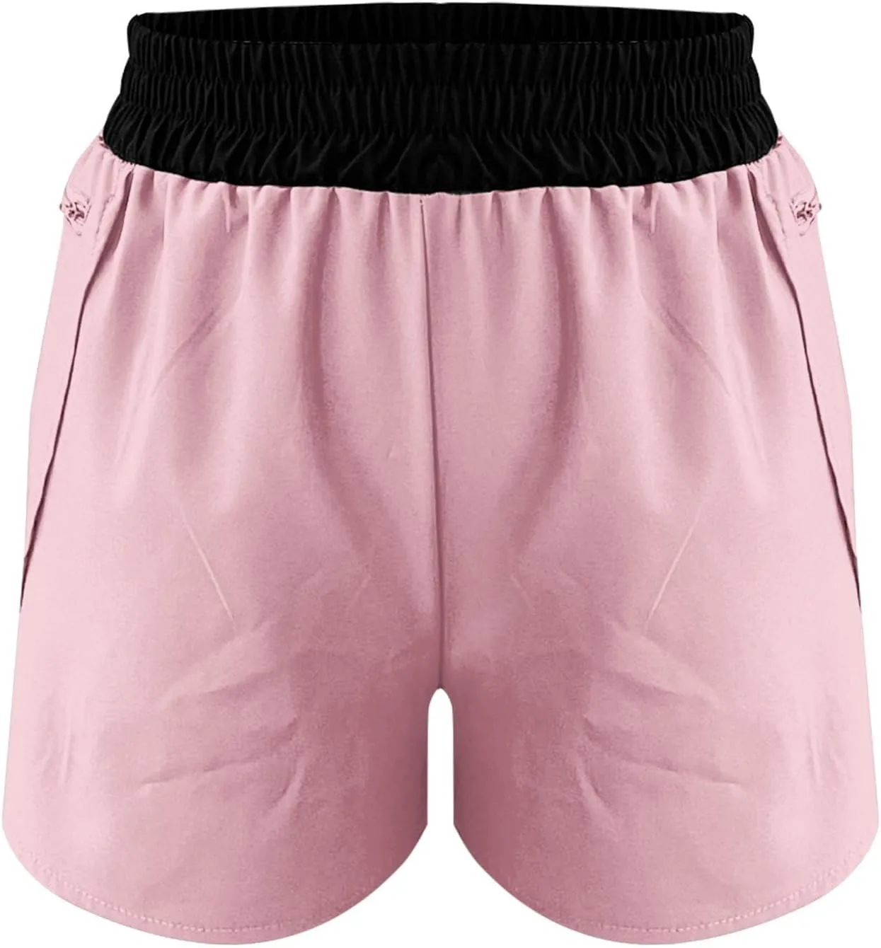 SHAOBGE Women's Athletic Running Long Shorts with Liner High Waist Quick Dry Gym Workout Sports Shorts with Zipper Pockets