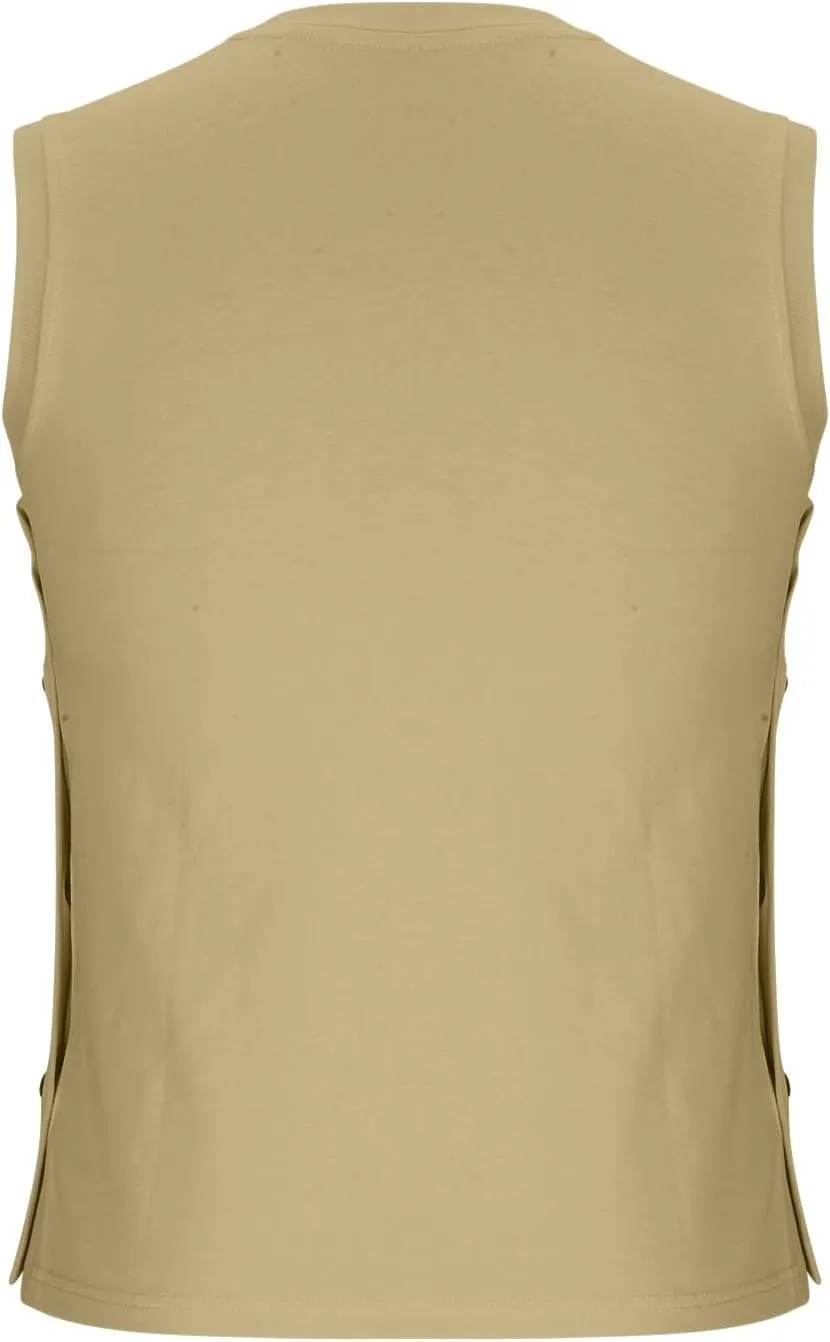 Solid Colour Men Quick Dry Muscle Tank Tops Cooling Performance Fabric 2025 Nonslip Breathable Shirts for Beach Style
