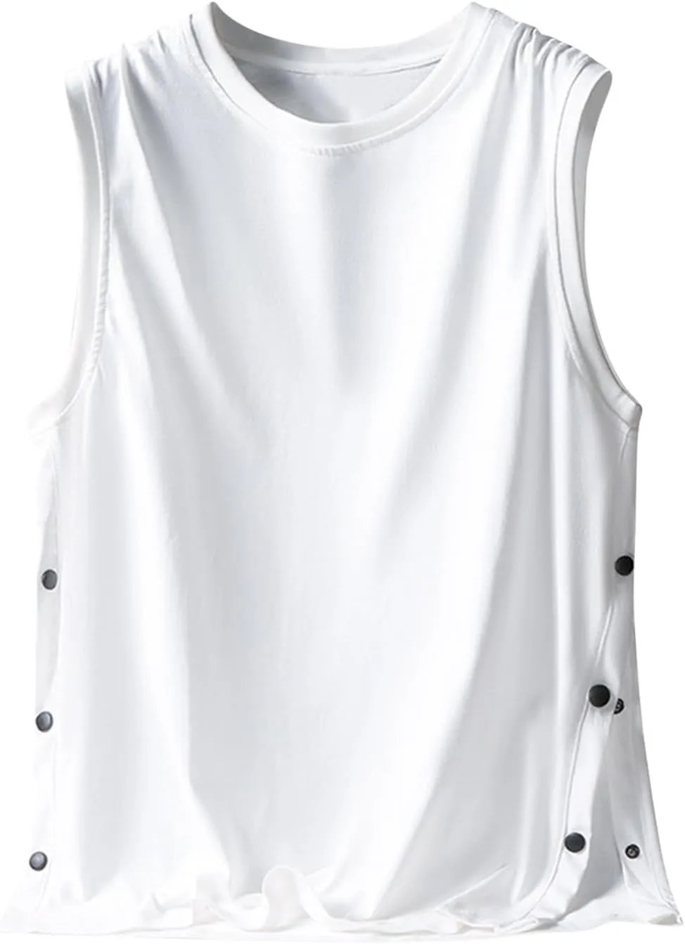 Solid Colour Men Quick Dry Muscle Tank Tops Cooling Performance Fabric 2025 Nonslip Breathable Shirts for Beach Style