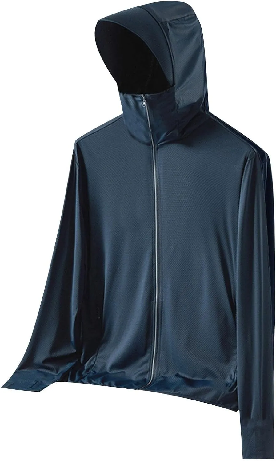 Sun Shirts for Men Hooded UPF 50  Fishing Shirt SPF UV Sun Hoodie Rash Guard Long Sleeve Outdoor Hiking Swim Shirts