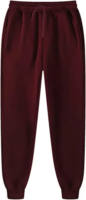 Sweatpants for Men Baggy Joggers Color Matching Athletic Pants Elastic Waist Sweat Pants Track Trousers with Pockets