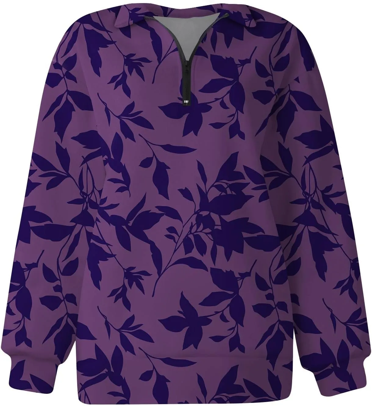 Sweatshirt For Women Fall Casual Hoodies Y2K Quarter Zip Pullover Boho Long Sleeve Plus Size Sweatshirt