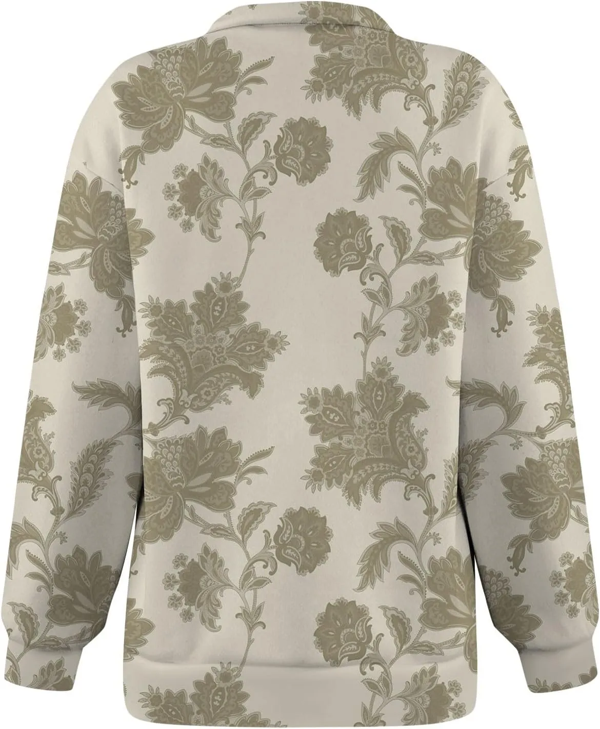 Sweatshirt For Women Fall Casual Hoodies Y2K Quarter Zip Pullover Boho Long Sleeve Plus Size Sweatshirt