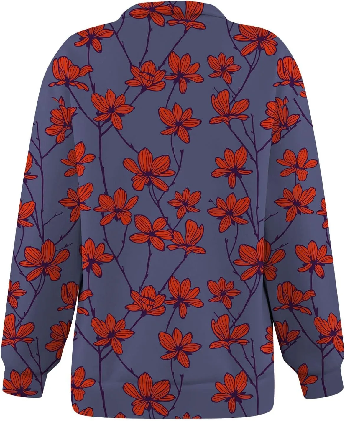 Sweatshirt For Women Fall Casual Hoodies Y2K Quarter Zip Pullover Boho Long Sleeve Plus Size Sweatshirt
