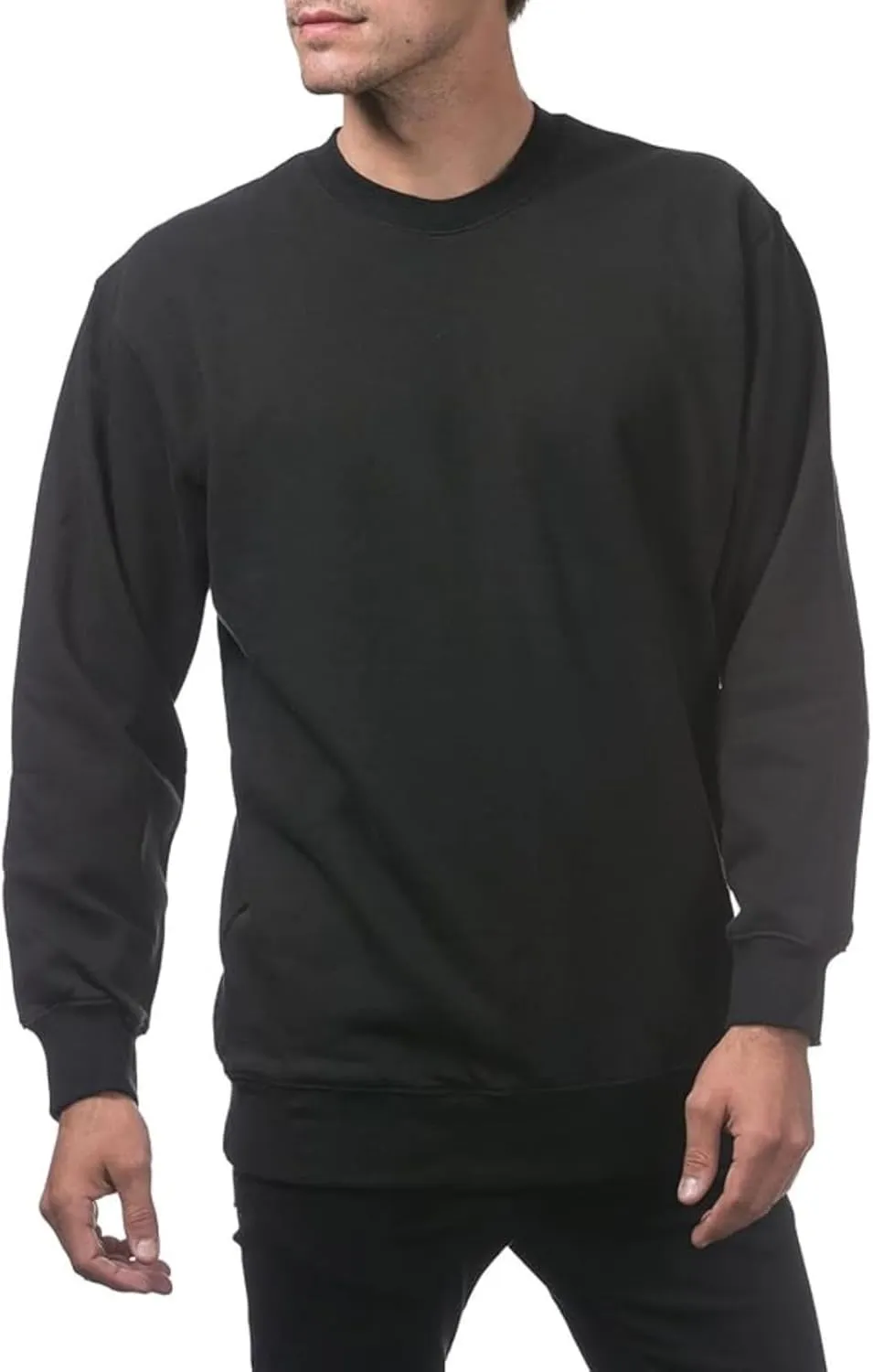 Sweatshirts for Men Long Sleeve Crewneck Sweatshirt Loose Casual Fashion Outerwear Plain Daily Versatile Pullover Tops