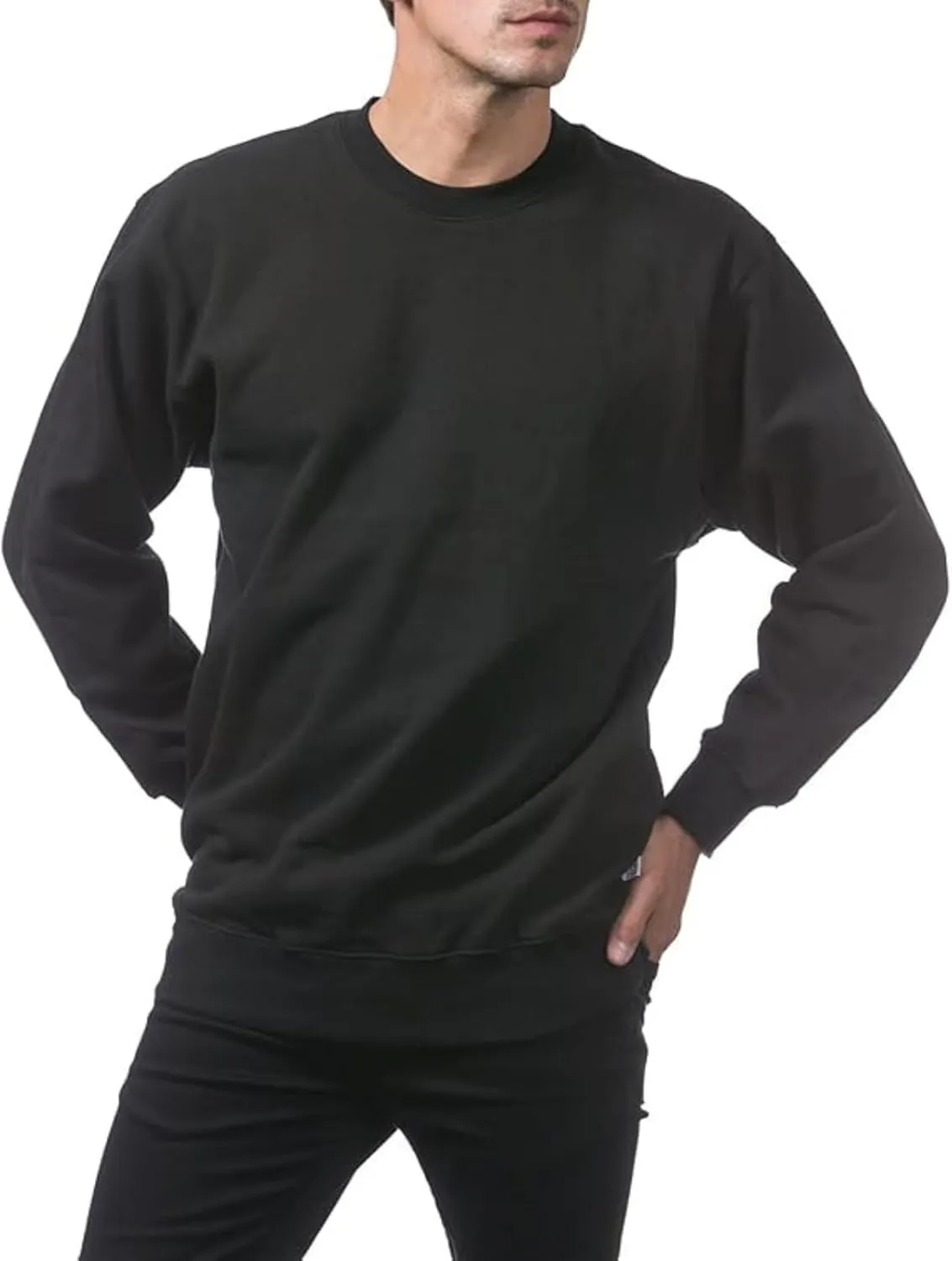 Sweatshirts for Men Long Sleeve Crewneck Sweatshirt Loose Casual Fashion Outerwear Plain Daily Versatile Pullover Tops