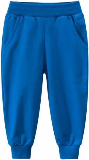 Toddler Boys Girls Causal Aesthetic Sweatpants Elastic Waist Kids Plain Trendy Joggers Loose Athletic Pants