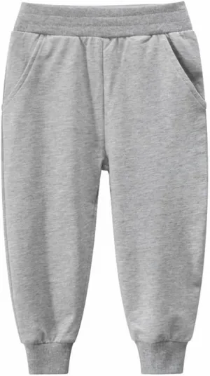 Toddler Boys Girls Causal Aesthetic Sweatpants Elastic Waist Kids Plain Trendy Joggers Loose Athletic Pants