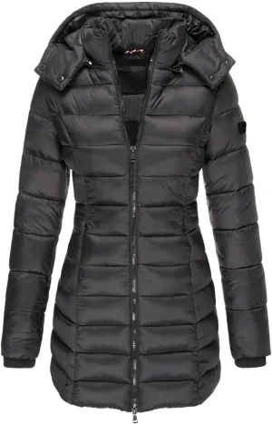 Winter Coats for Women 2024 Warm Jackets Coat Casual Long Sleeve Puffer Jacket Waterproof Thicken Outwear with Hood